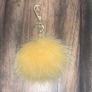 Yellow Michael Kors Puff Ball Purse Accessory